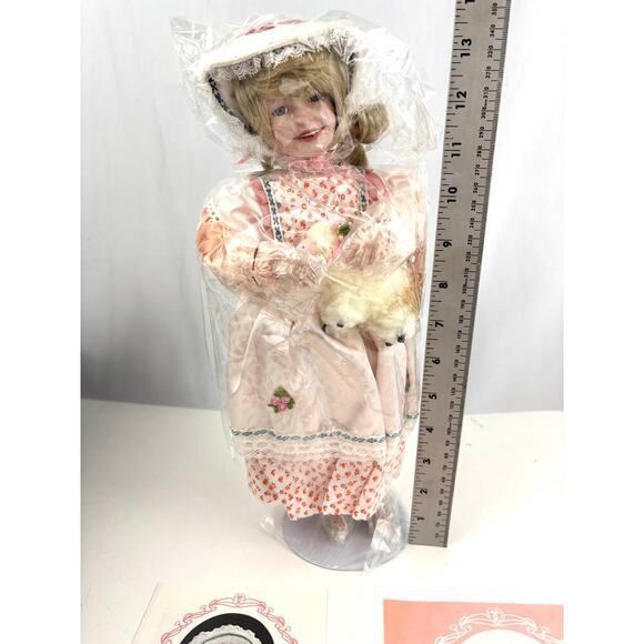 VTG Ashton Drake From Mother Goose Mary Had A Little Lamb Porcelain Doll Limited - Picture 3 of 16